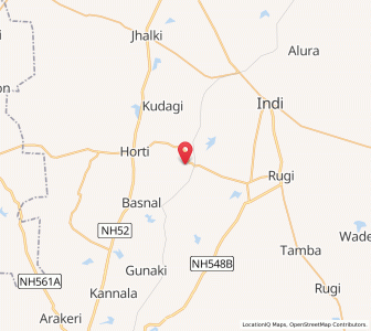 Map of Nimbal Buzurg, Karnataka