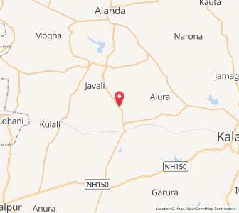 Map of Nimbarga, Karnataka