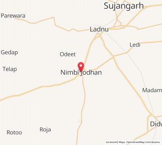 Map of Nimbi Jodhan, Rajasthan