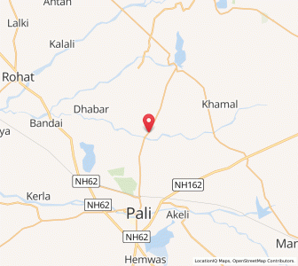 Map of Nimbli Uda, Rajasthan