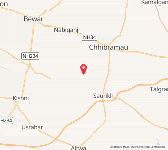 Map of Ninauli, Uttar Pradesh