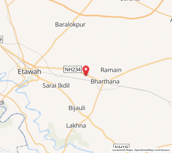 Map of Ninawa, Uttar Pradesh