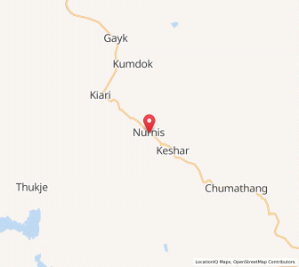 Map of Nior Nis, Kashmir