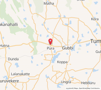 Map of Nittur, Karnataka