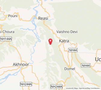 Map of Niun Ban, Kashmir