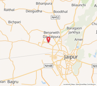 Map of Niwaru, Rajasthan
