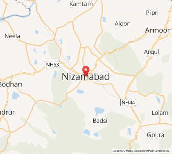 Map of Nizamabad, Uttar Pradesh