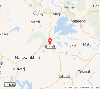 Map of Nizampet, Andhra Pradesh