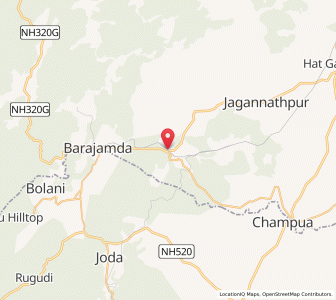 Map of Noamundi, Jharkhand