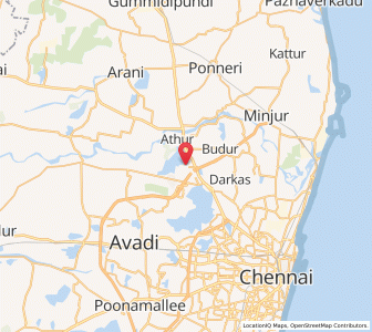 Map of Nodlur, Tamil Nadu