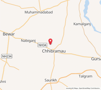 Map of Nogain, Uttar Pradesh