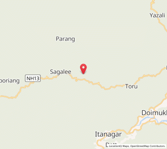 Map of Noju, Arunachal Pradesh