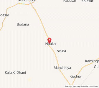 Map of Nokh, Rajasthan