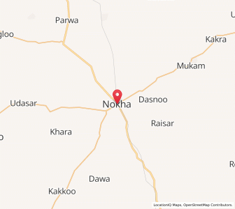 Map of Nokhamandi, Rajasthan