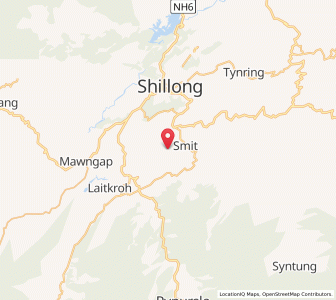 Map of Nongkrem, Meghalaya