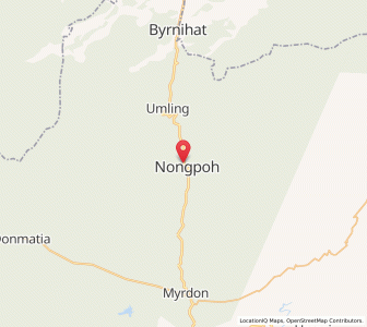 Map of Nongpoh, Meghalaya