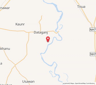 Map of Noni, Uttar Pradesh