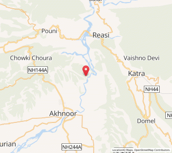 Map of Nor, Kashmir