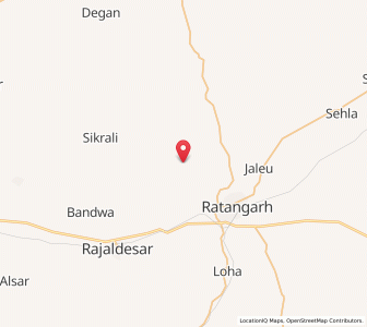 Map of Nosaria, Rajasthan