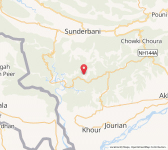 Map of Nothoi, Kashmir