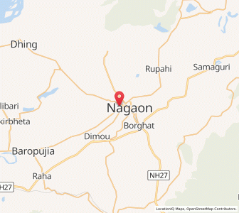 Map of Nowgong, Assam