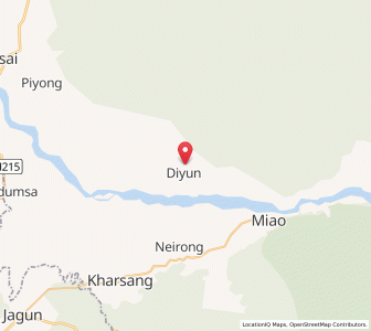 Map of Nring, Arunachal Pradesh