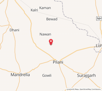 Map of Nuhand, Rajasthan