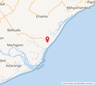 Map of Nuliasahi, Odisha