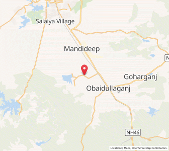 Map of Nurganj, Madhya Pradesh