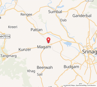 Map of Nuripur, Kashmir