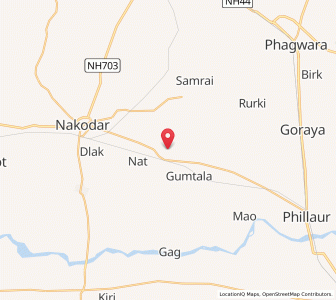 Map of Nurmahal, Punjab