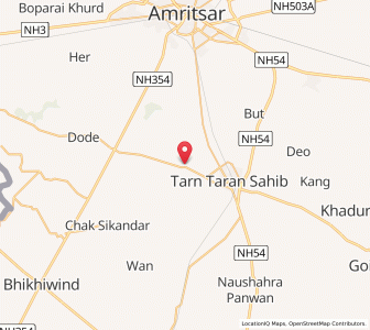 Map of Nuruddin, Punjab