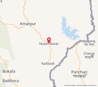 Map of Nutan Bazar, Tripura