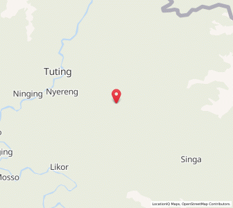 Map of Nyereng, Arunachal Pradesh