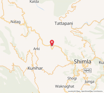 Map of Obru, Himachal Pradesh