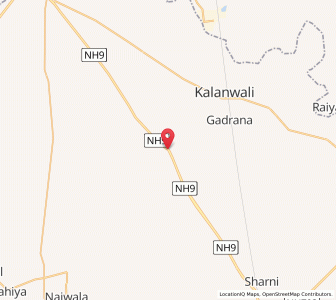 Map of Odhan, Haryana