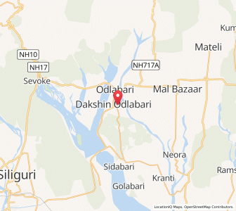 Map of Odlabari, West Bengal