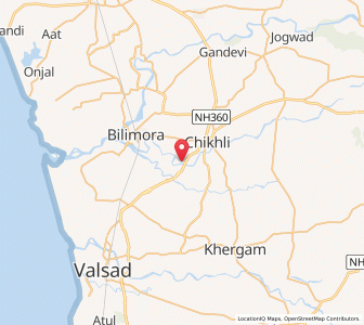 Map of Ohond, Gujarat
