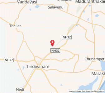 Map of Olakkur, Tamil Nadu