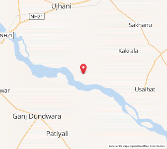 Map of Omnagaria, Uttar Pradesh