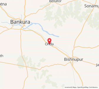 Map of Onda, West Bengal