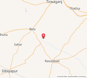 Map of Oron, Uttar Pradesh