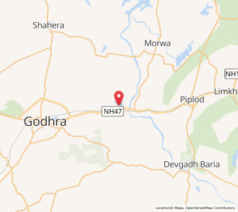 Map of Orwara, Gujarat