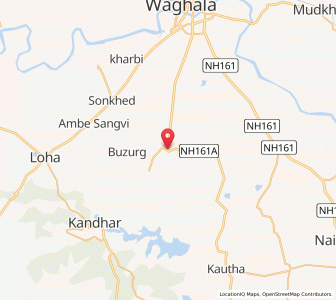 Map of Osmannagar, Maharashtra