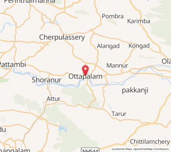 Map of Ottappalam, Kerala