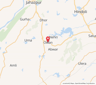 Map of Owan, Rajasthan