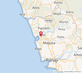 Map of Oxel, Goa