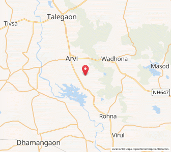 Map of Pachegaon, Maharashtra