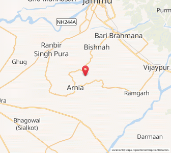 Map of Pachel, Kashmir