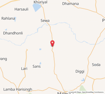 Map of Pachhewar, Rajasthan